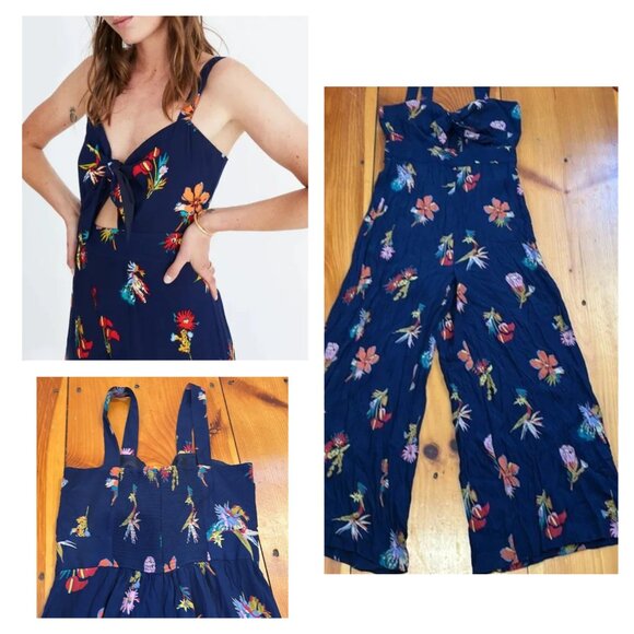 Madewell Pants - MADEWELL 8 Plumeria Cutout Jumpsuit in Bird of Paradise